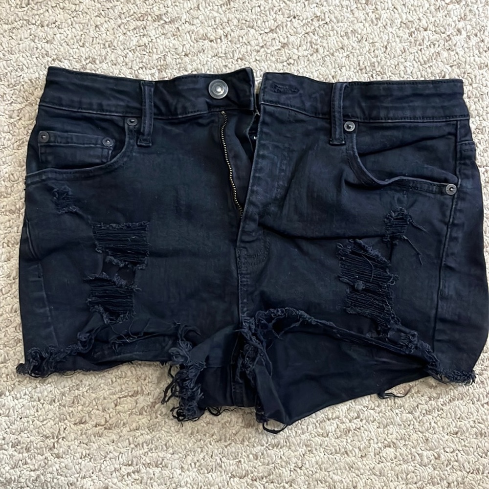 Black Aeropostale Jean Shorts